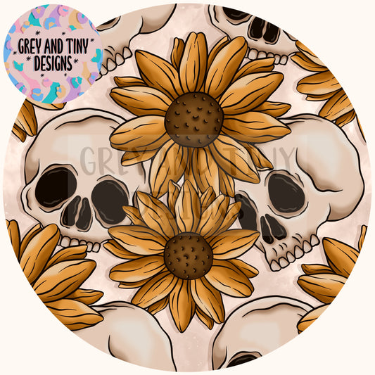 Sunflower skulls