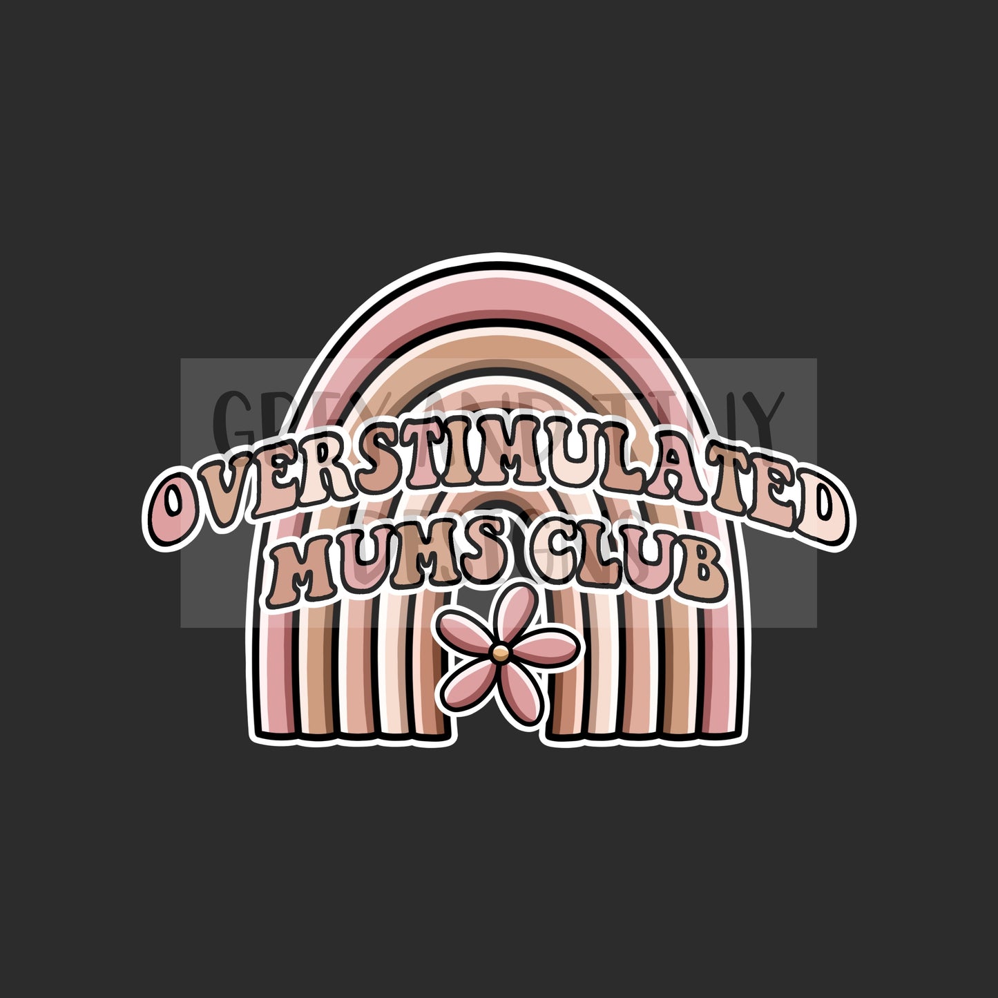 Overstimulated mums club png