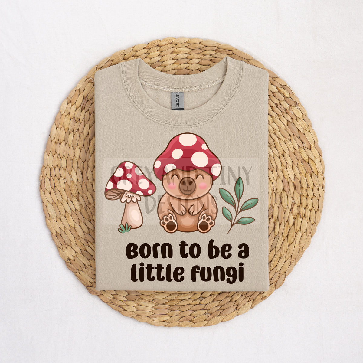 Mushroom capybara PNG bundle