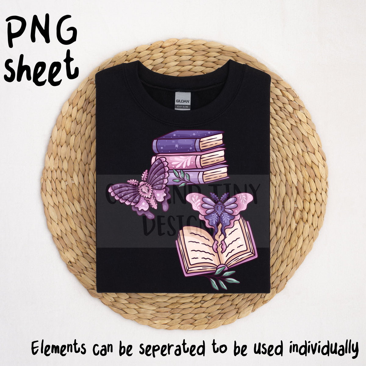 Moth book PNG bundle
