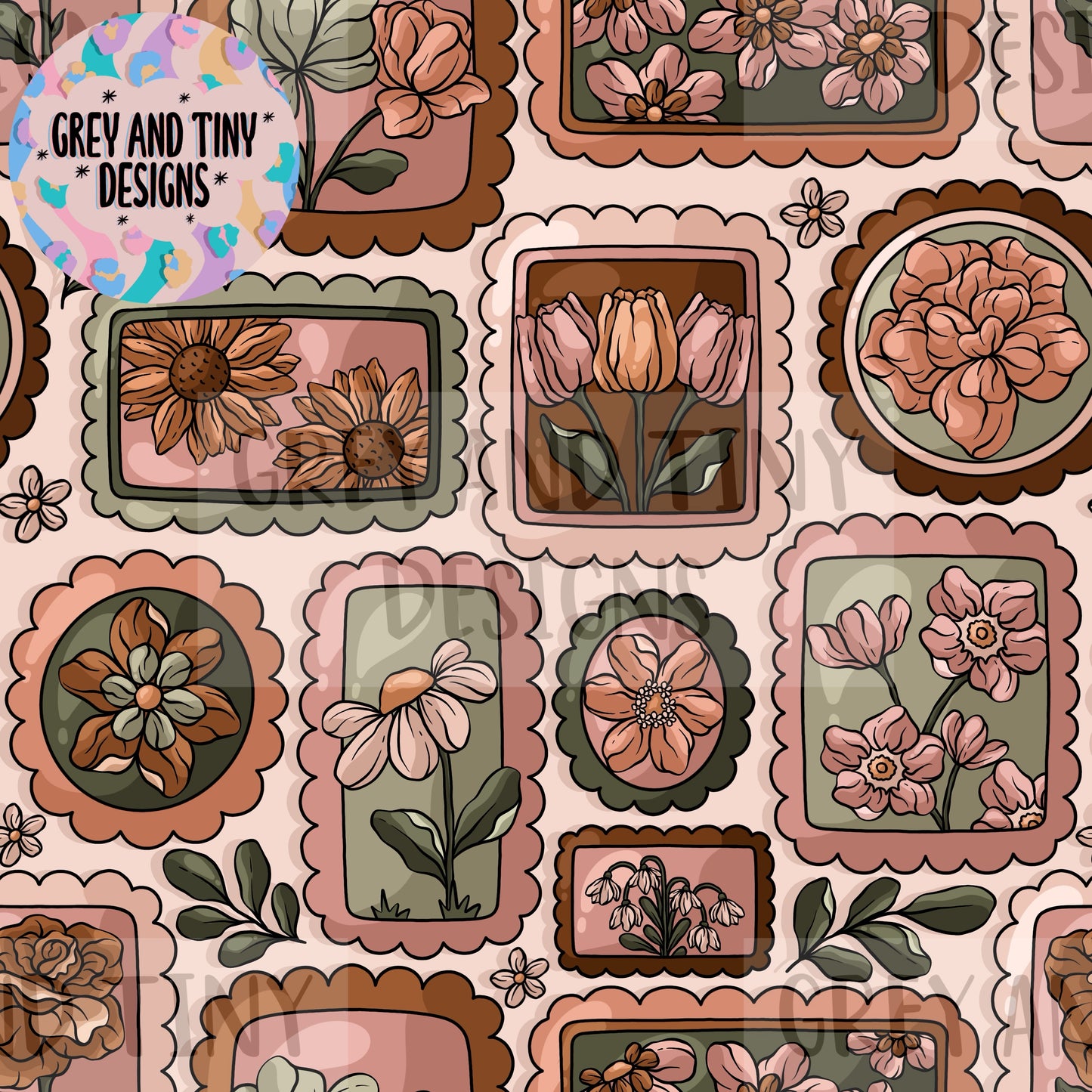 Floral stamps