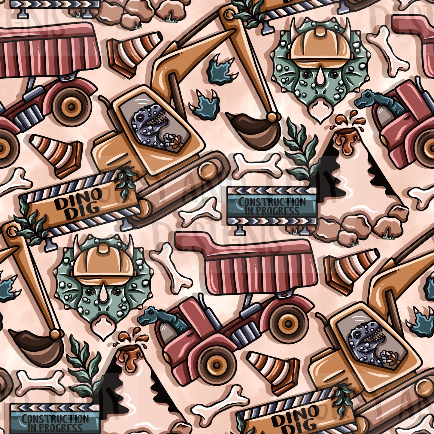 Dino dig construction