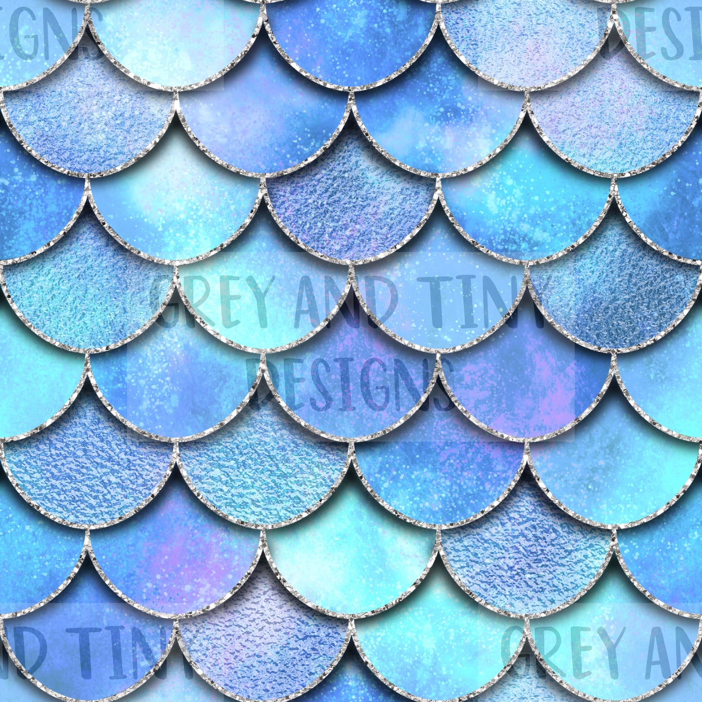 Light blue mermaid scales