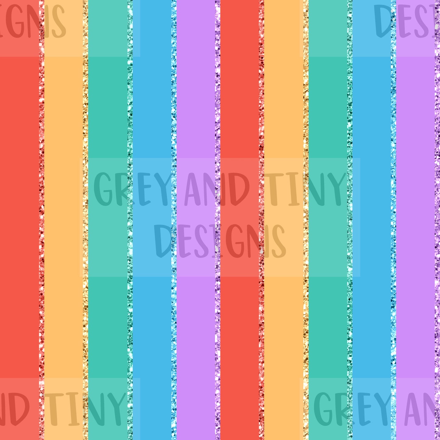 Glitter rainbow stripes