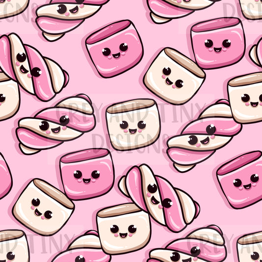 Marshmallows pink