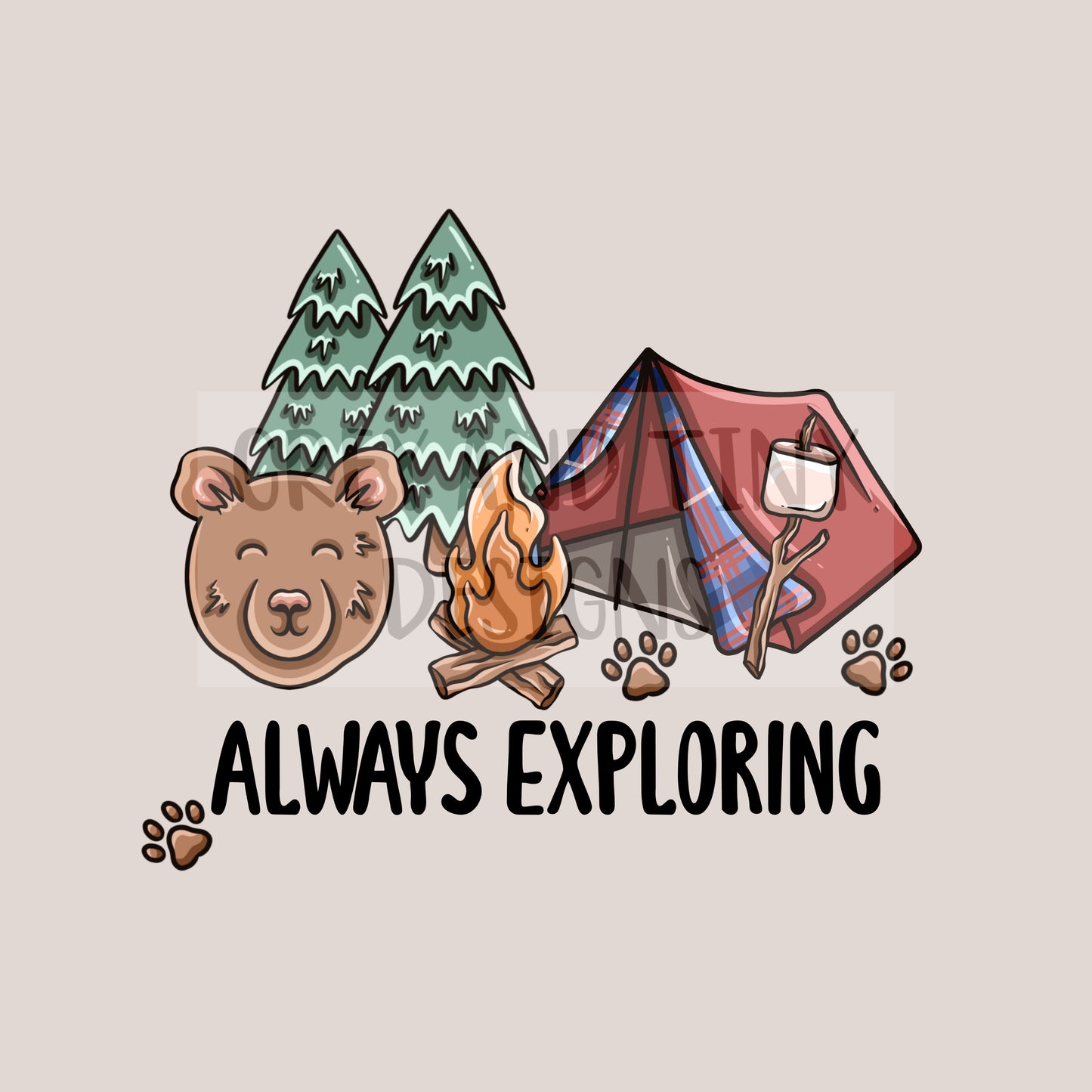 Camping always exploring png