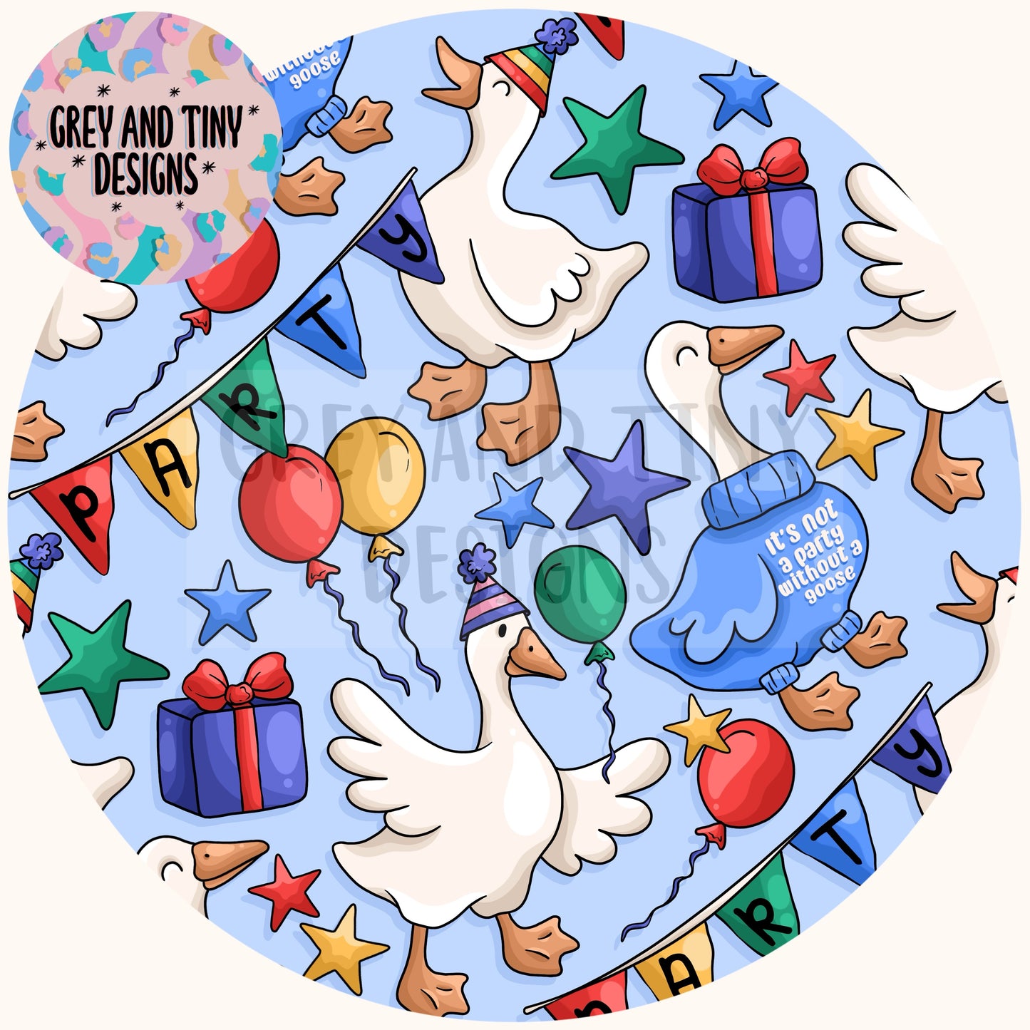 Party birthday goose
