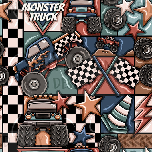 Monster truck patchwork