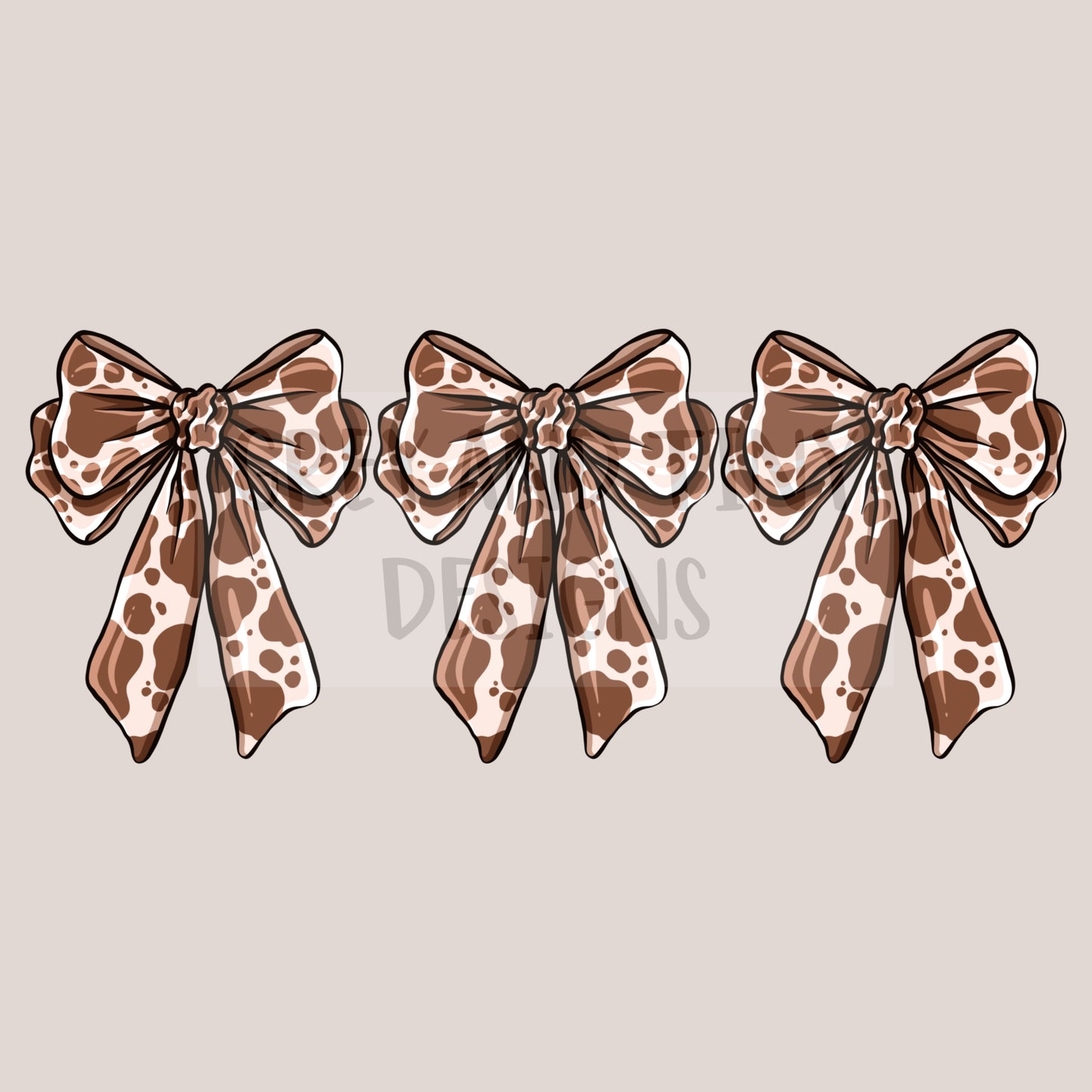 Cow print bows png