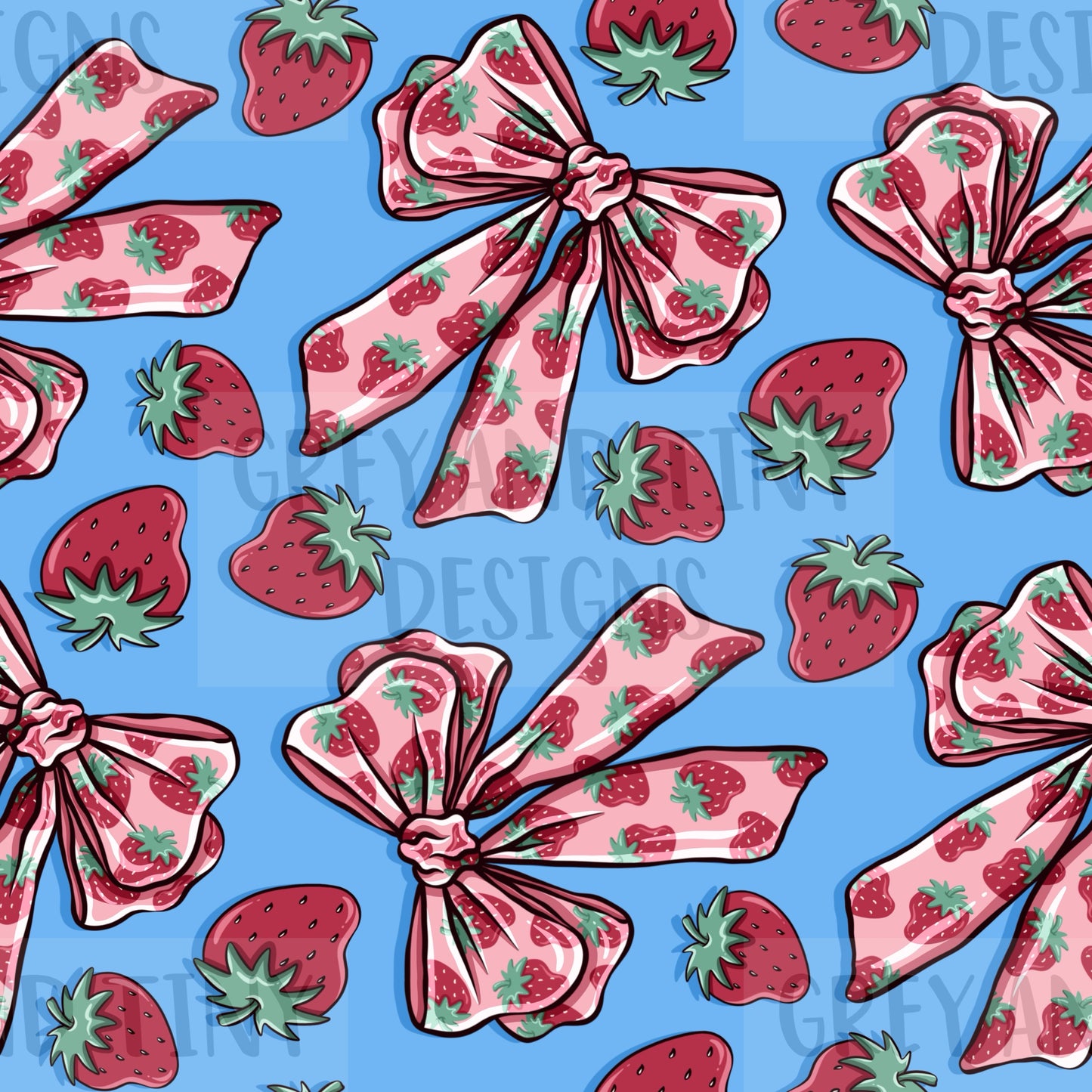 Strawberry bows LIMITED