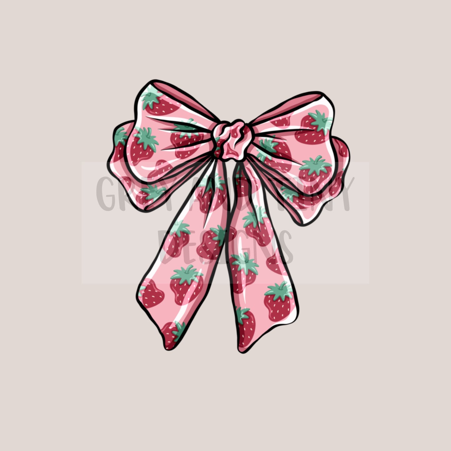 Strawberry bow png