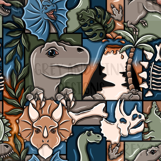 The dinosaur patchwork