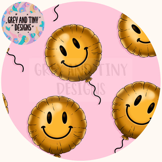 Foil smiley balloon