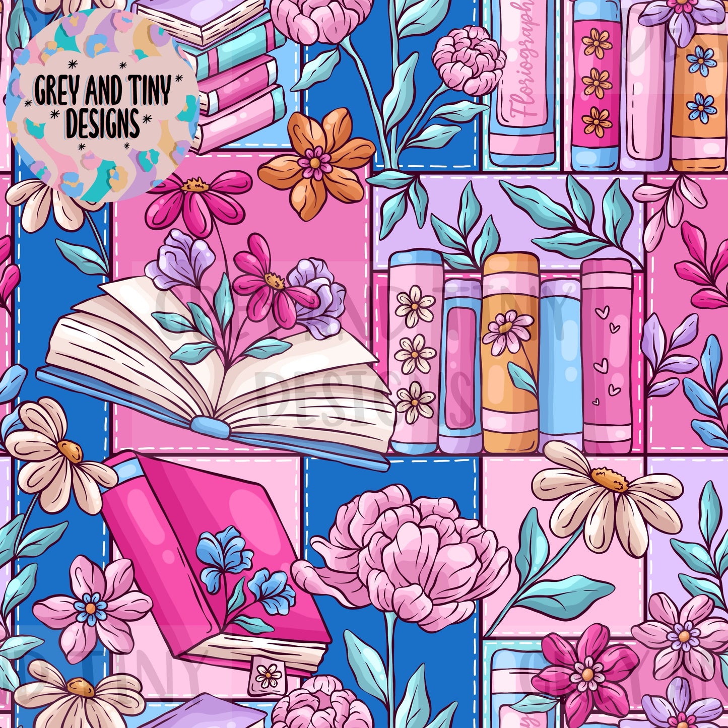 Floral book patchwork