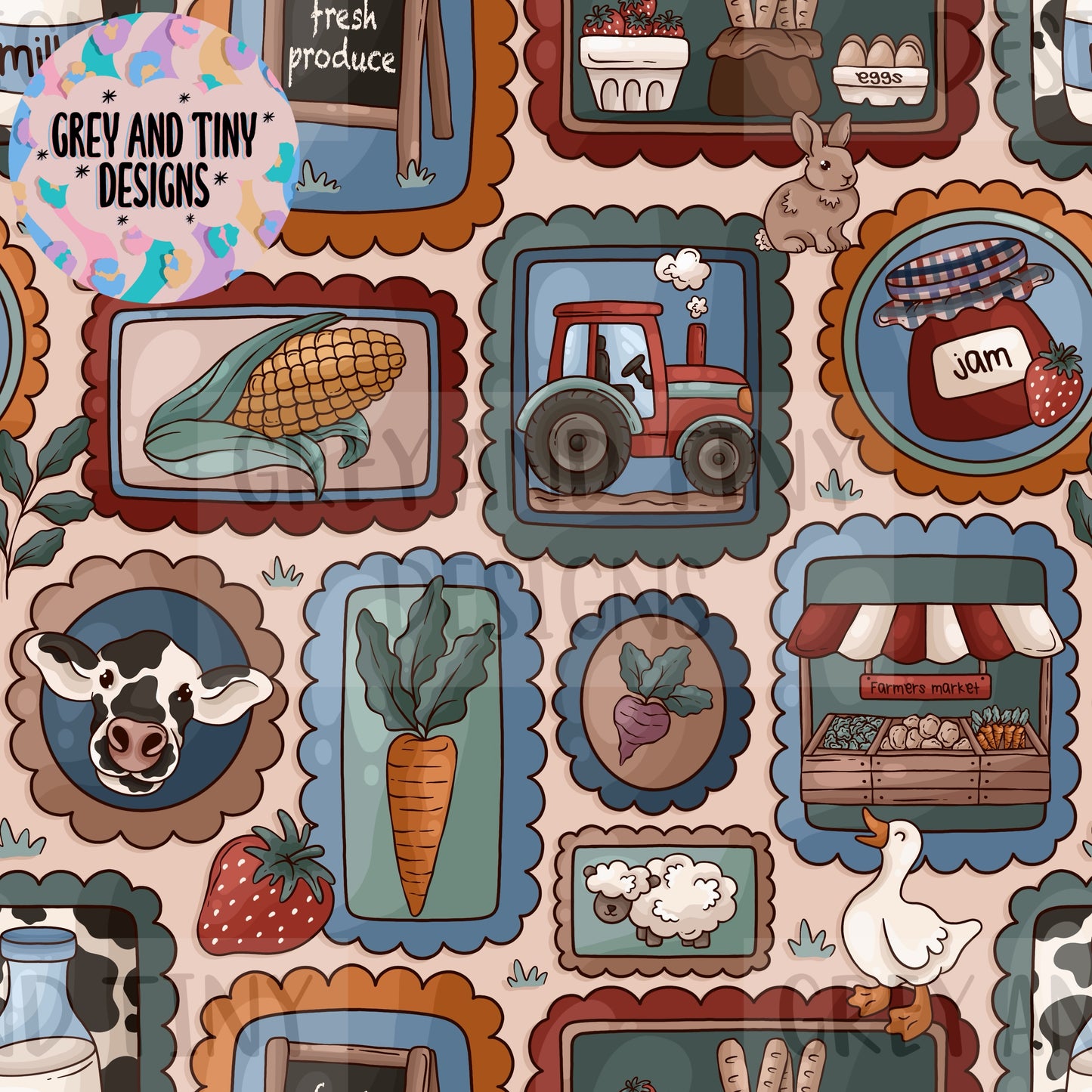 Farmers market stamps