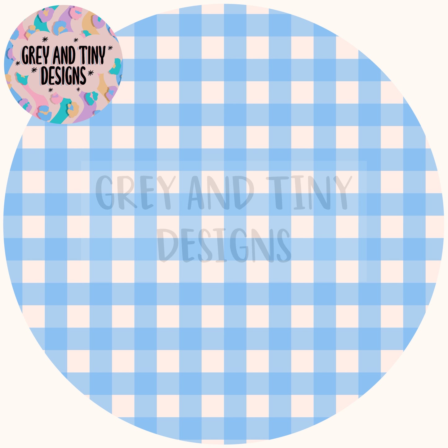 Blue gingham