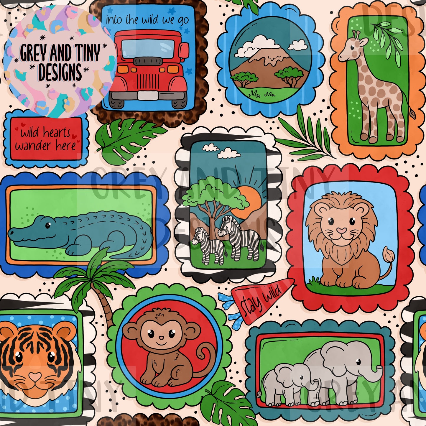 Safari stamps