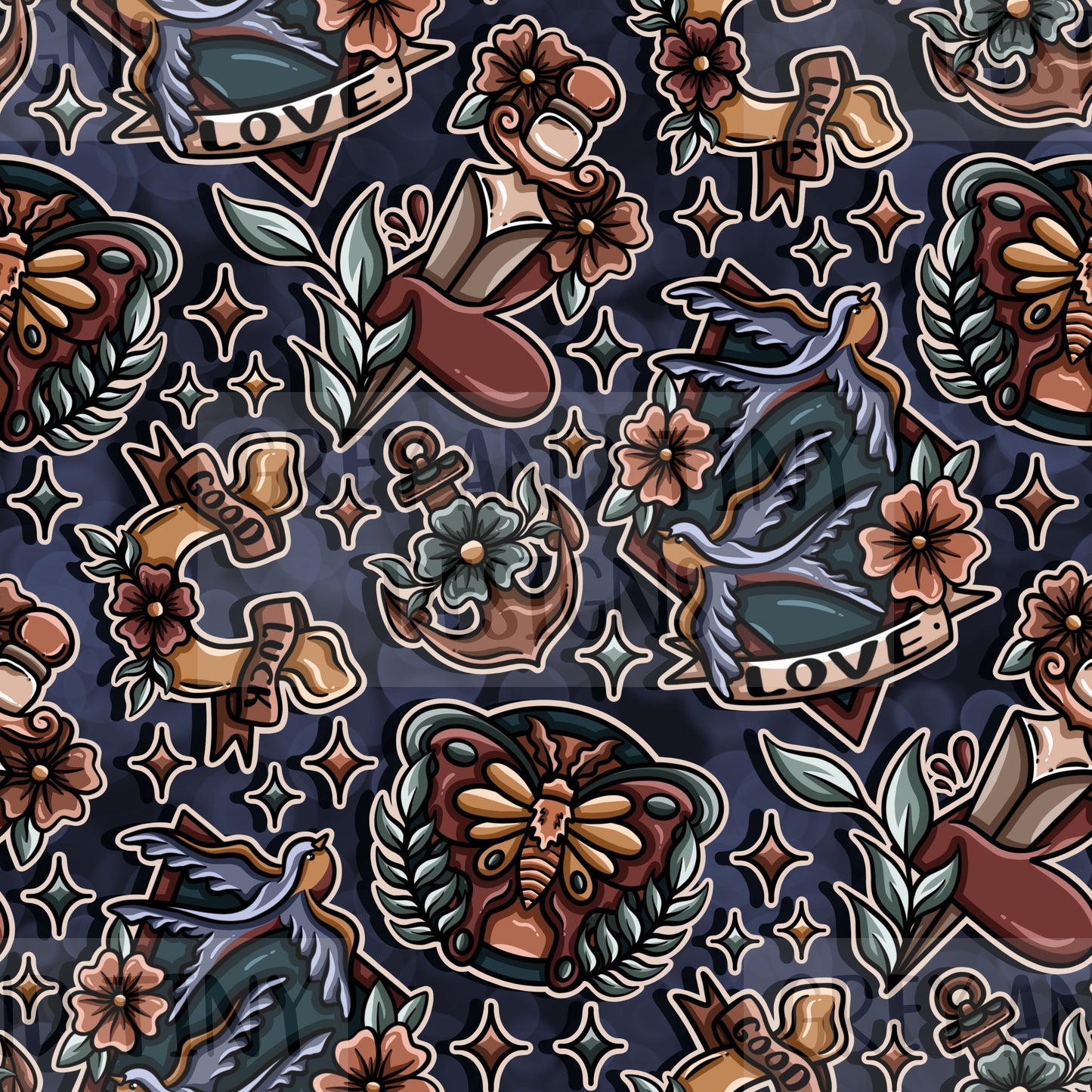 Traditional tattoo flash