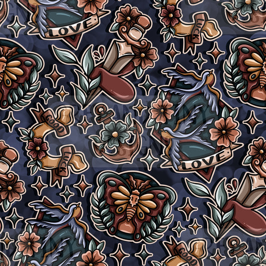 Traditional tattoo flash