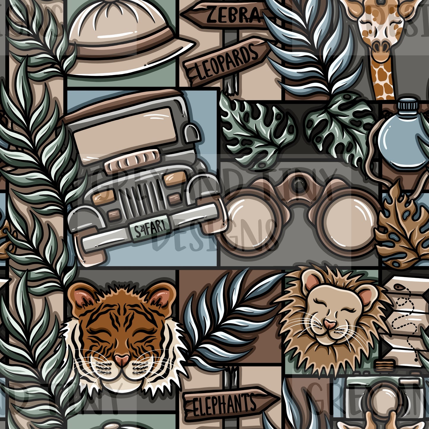 Safari patchwork