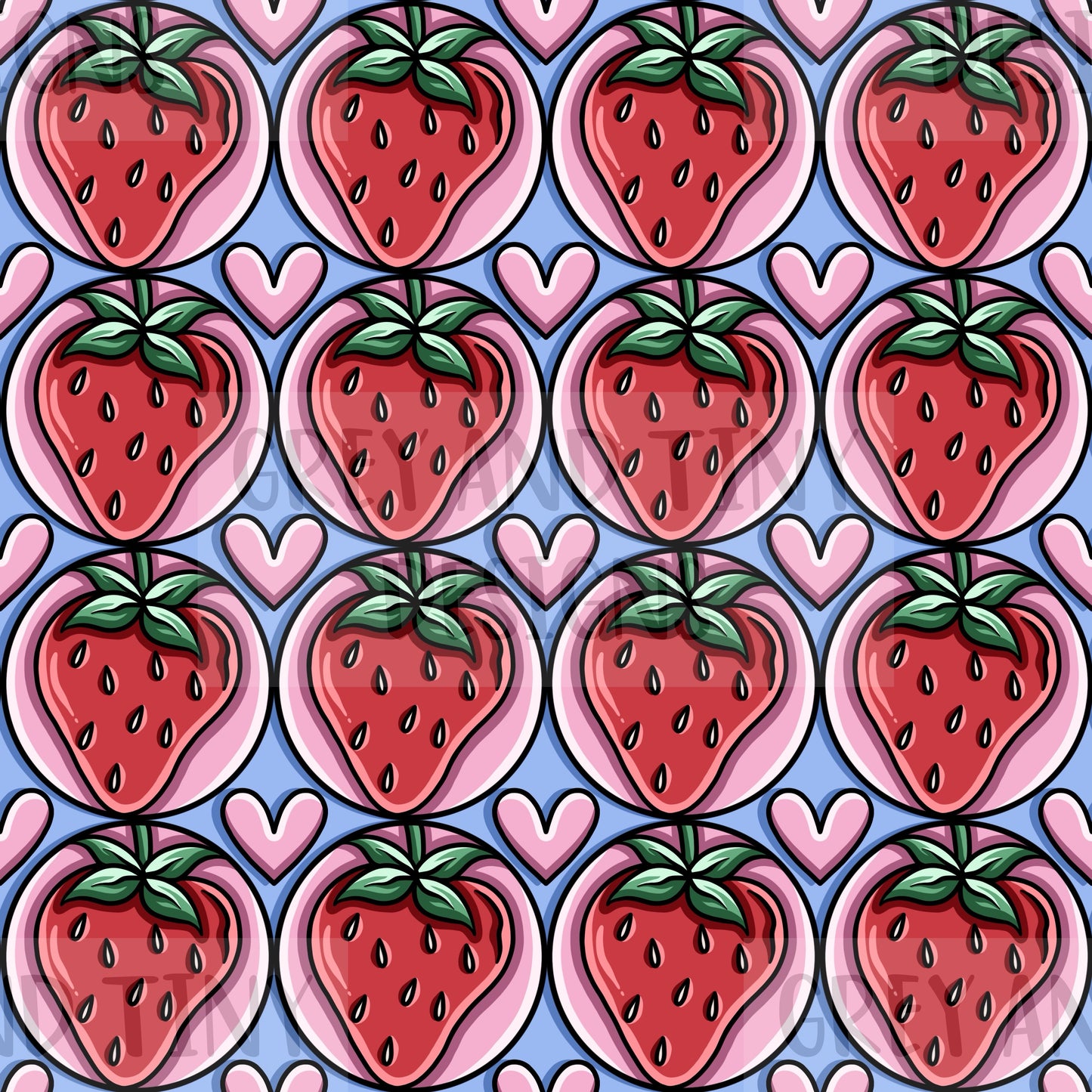 Circle strawberries