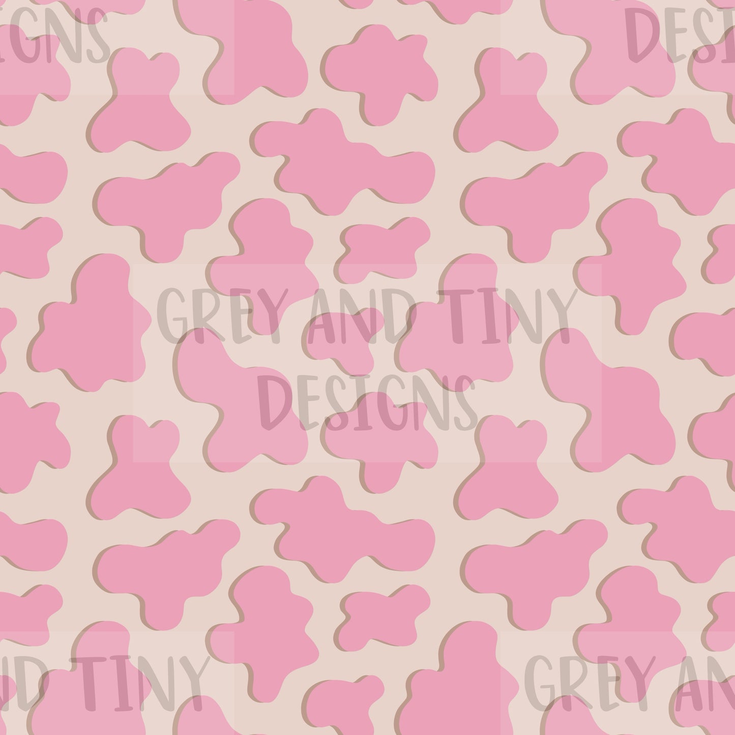 Pink cow print