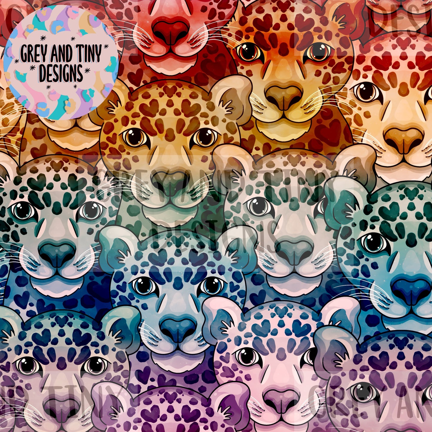 Leopard heads rainbow