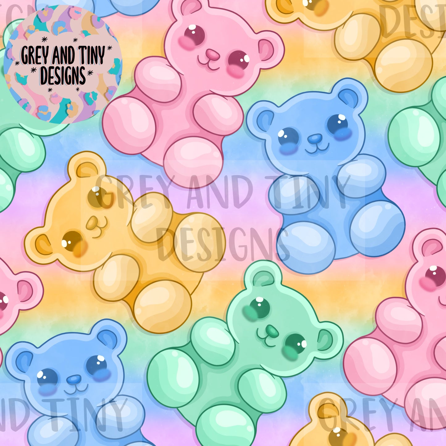 Gummy bears & pngs (4 colourways)