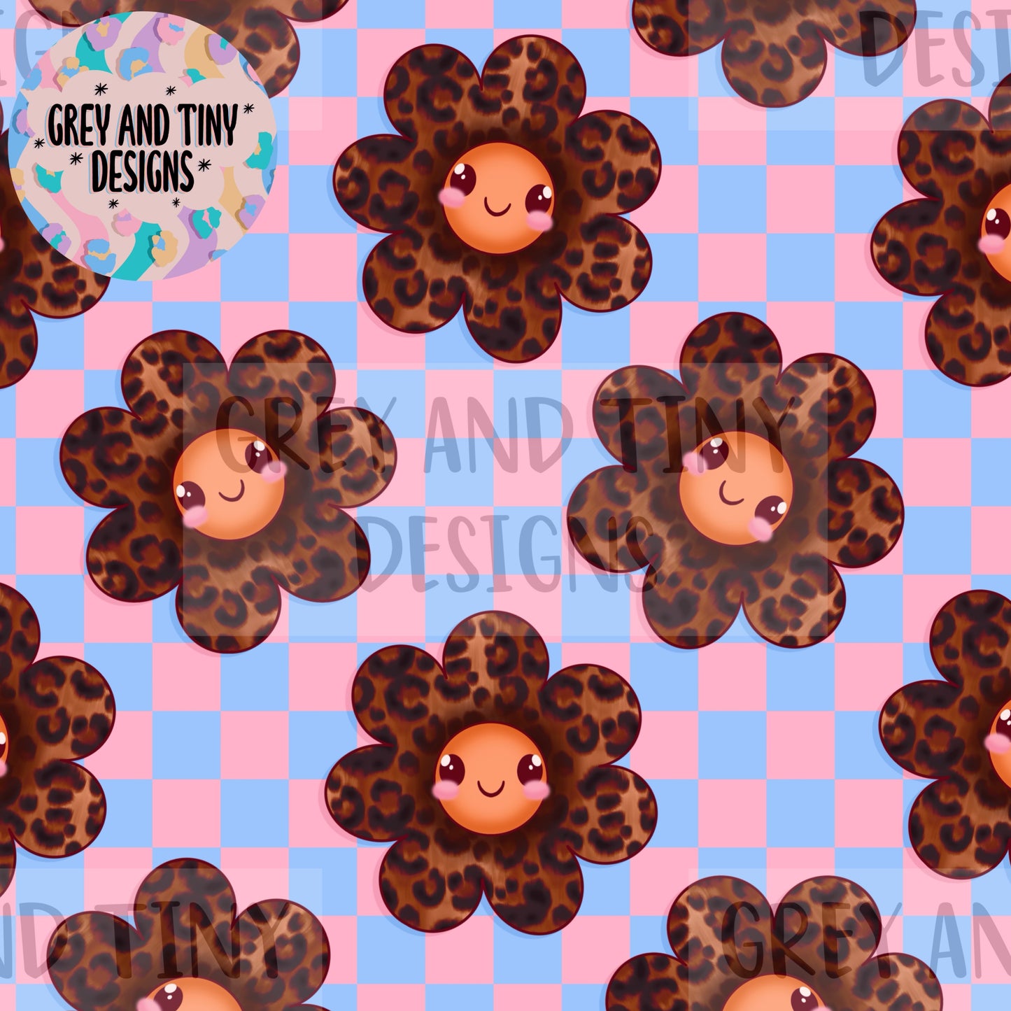 Kawaii leopard flowers