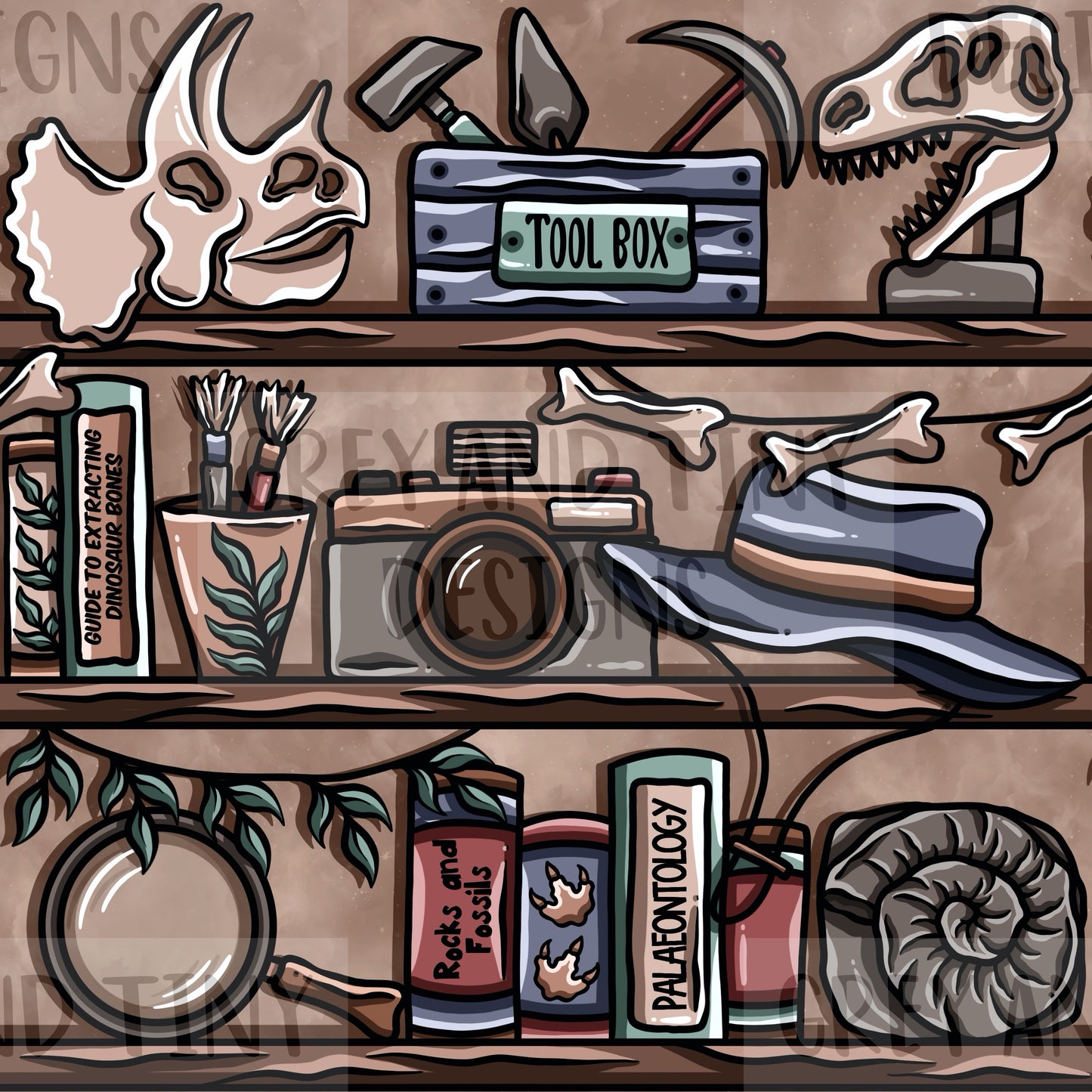 Palaeontology shelves