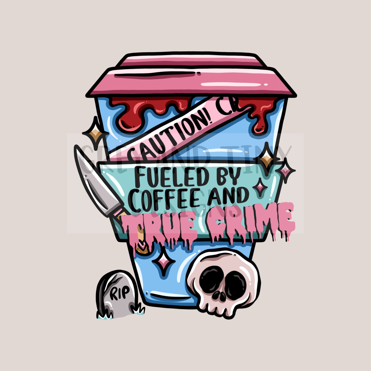 Coffee and true crime png