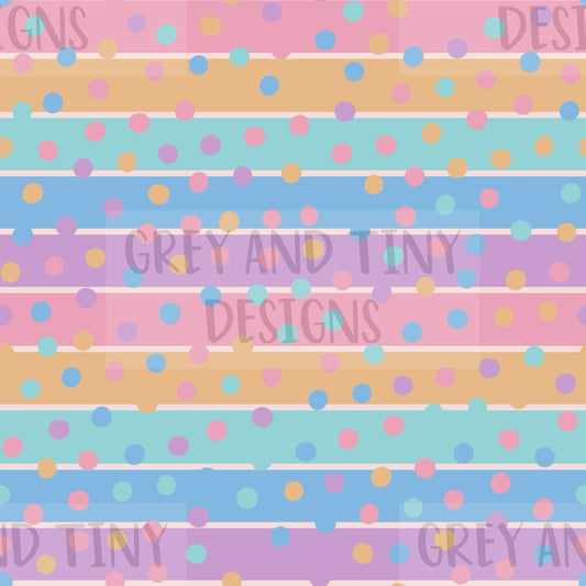 Pastel spotty stripes