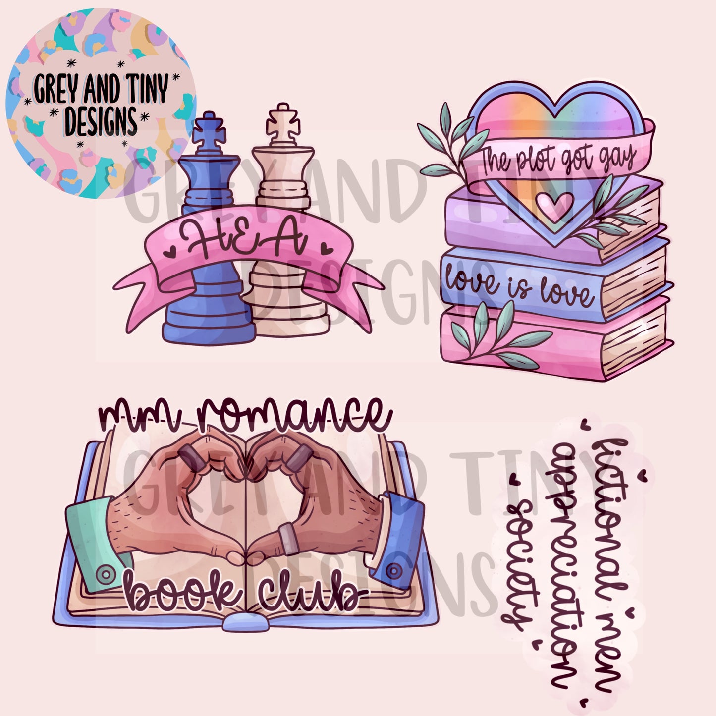 MM romance book PNG sheet