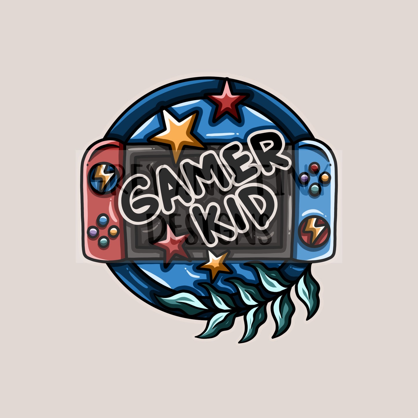 Gamer kid bright png