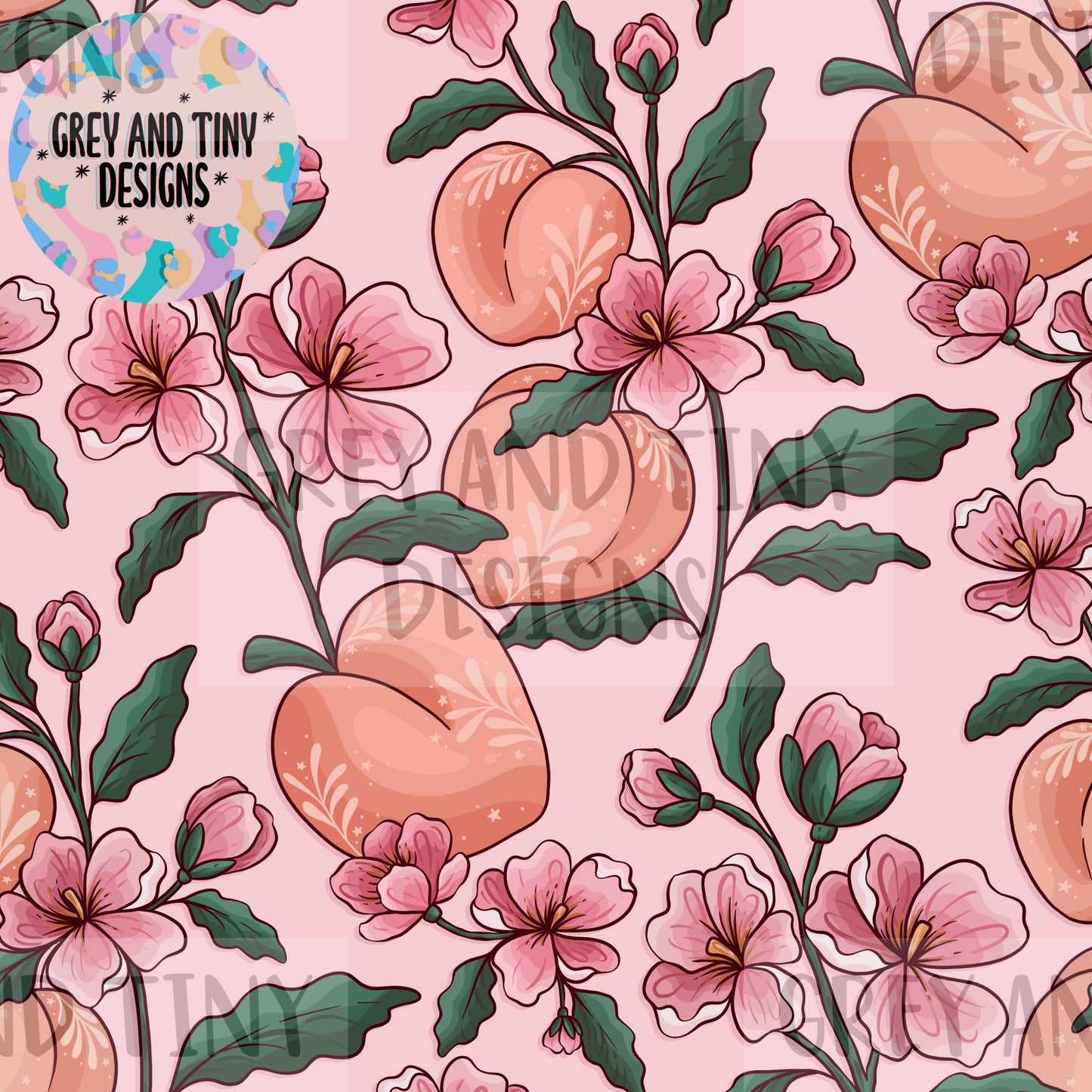 Peach floral