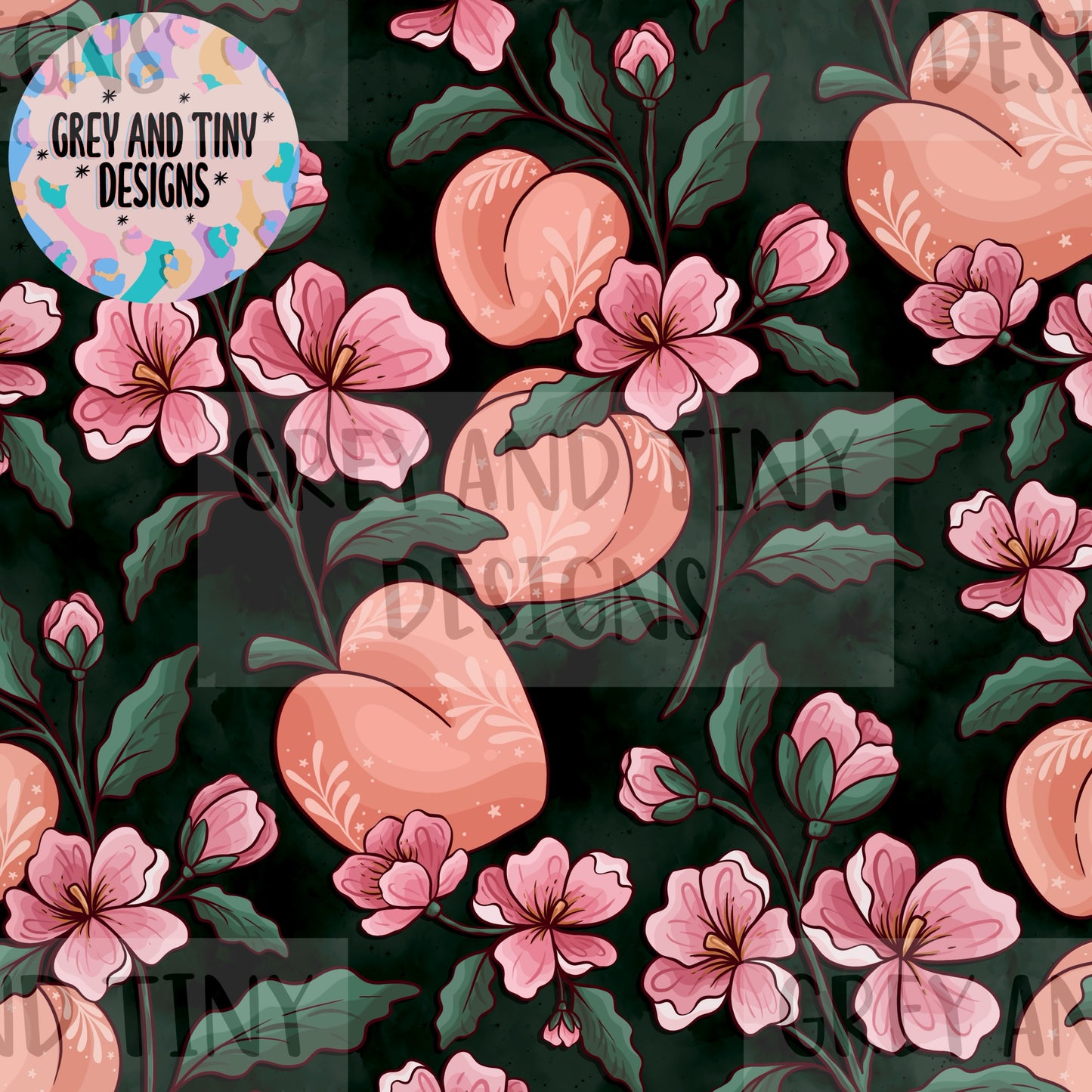 Peach floral