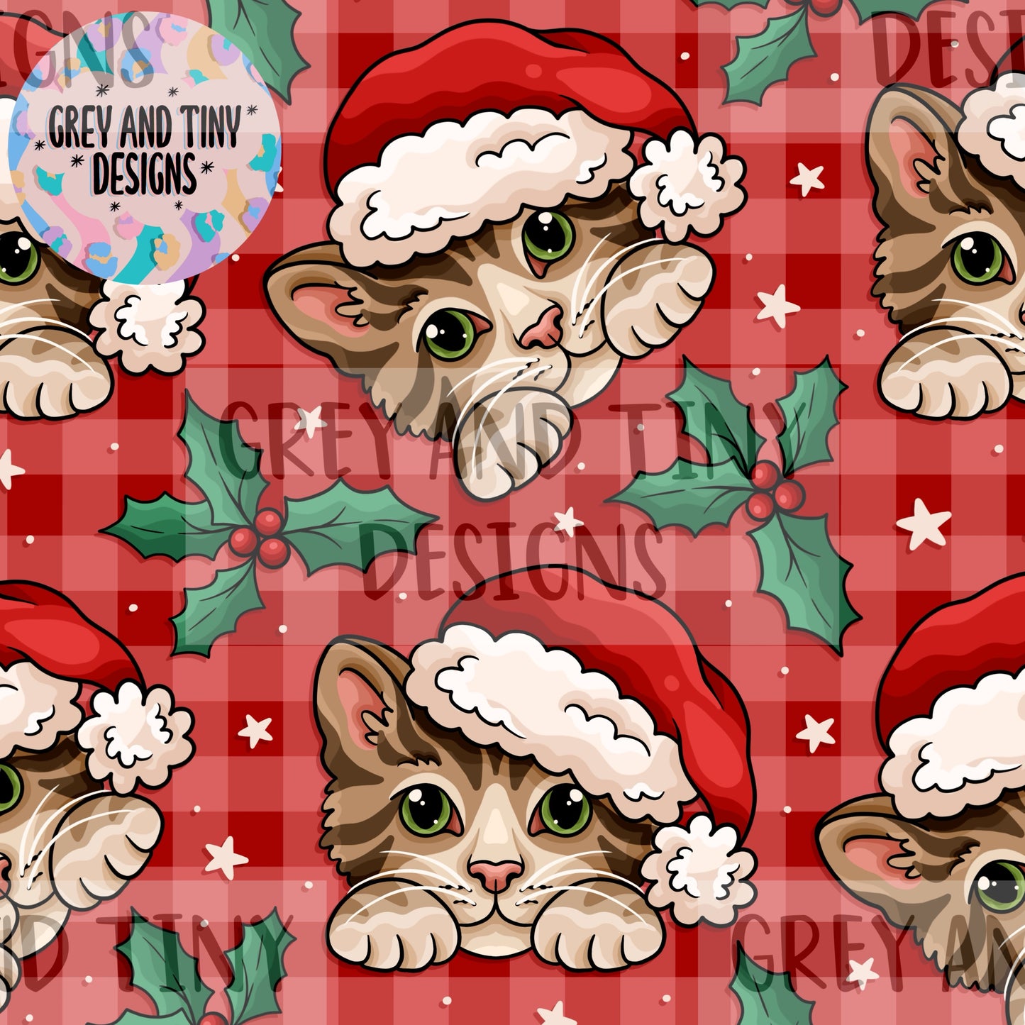 Santa paws cat