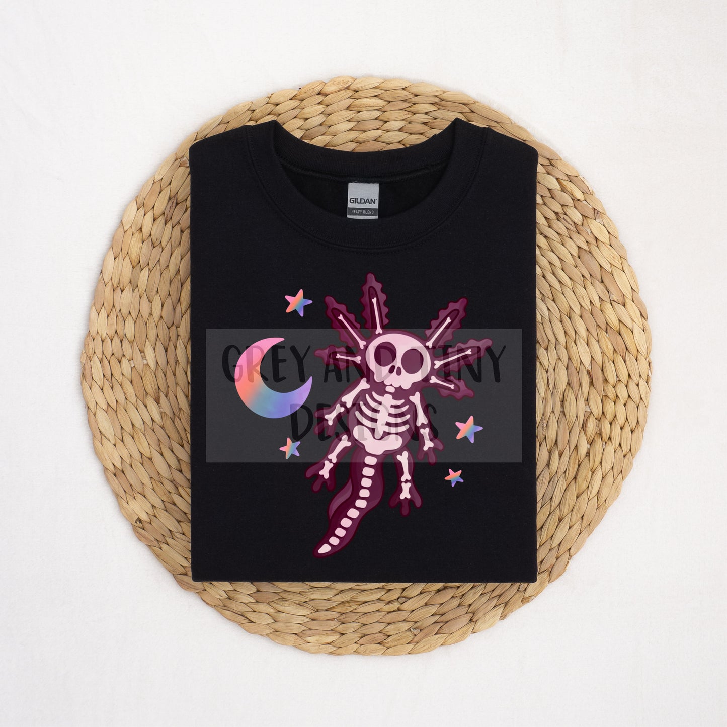 Spooky axolotl PNG x2