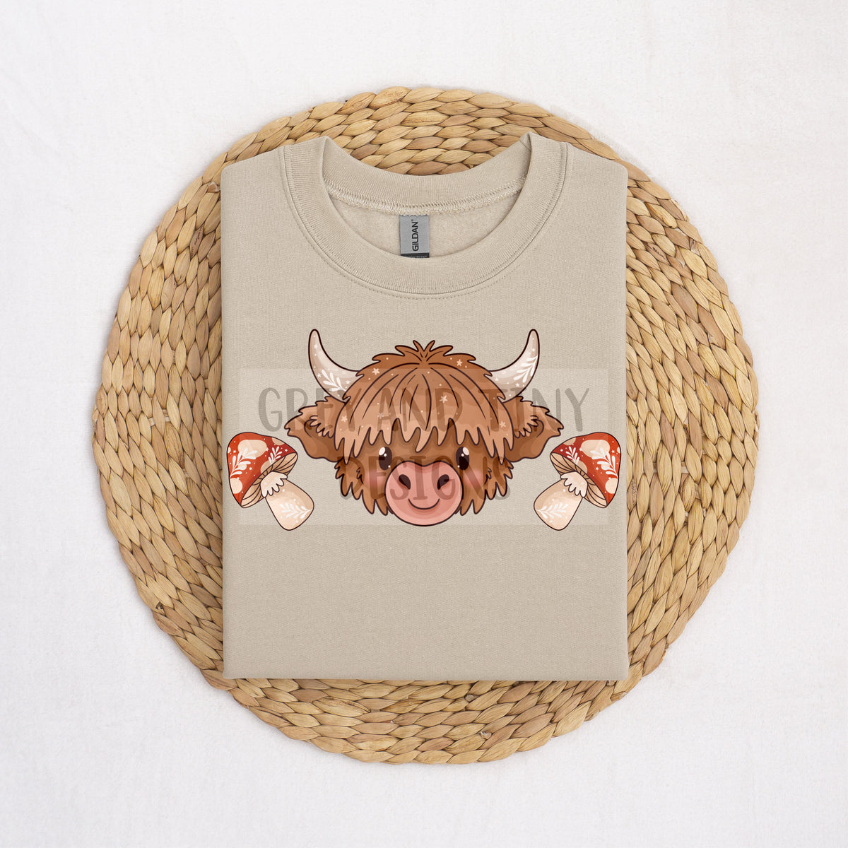 Pretty highland cow PNG