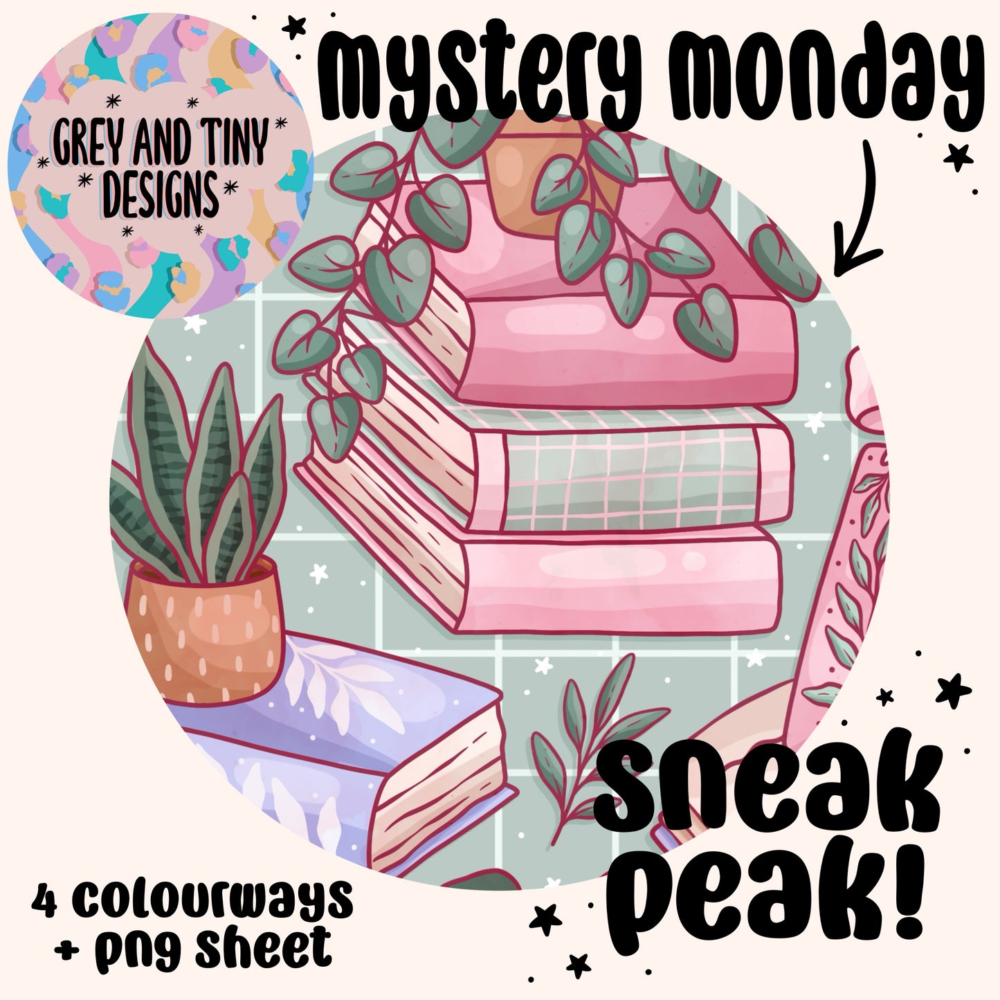 Books and houseplants bundle