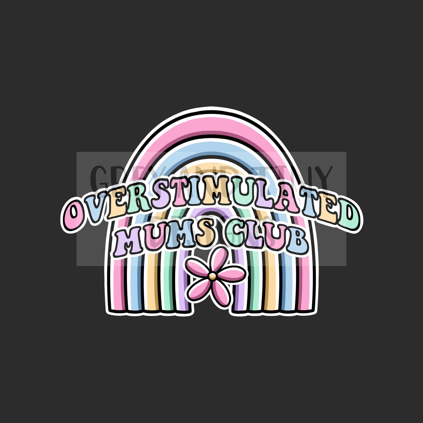 Overstimulated mums club png
