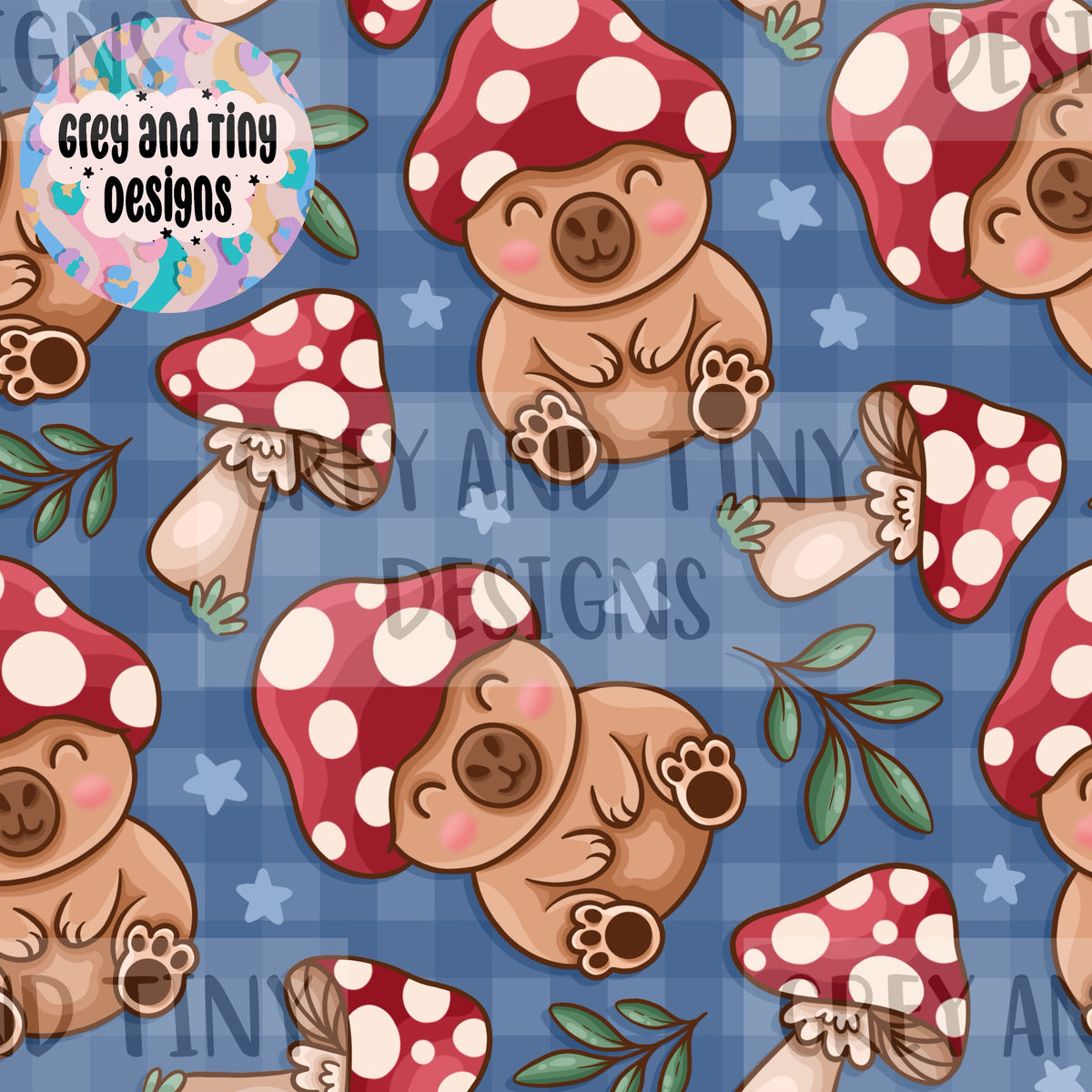 Mushroom capybara