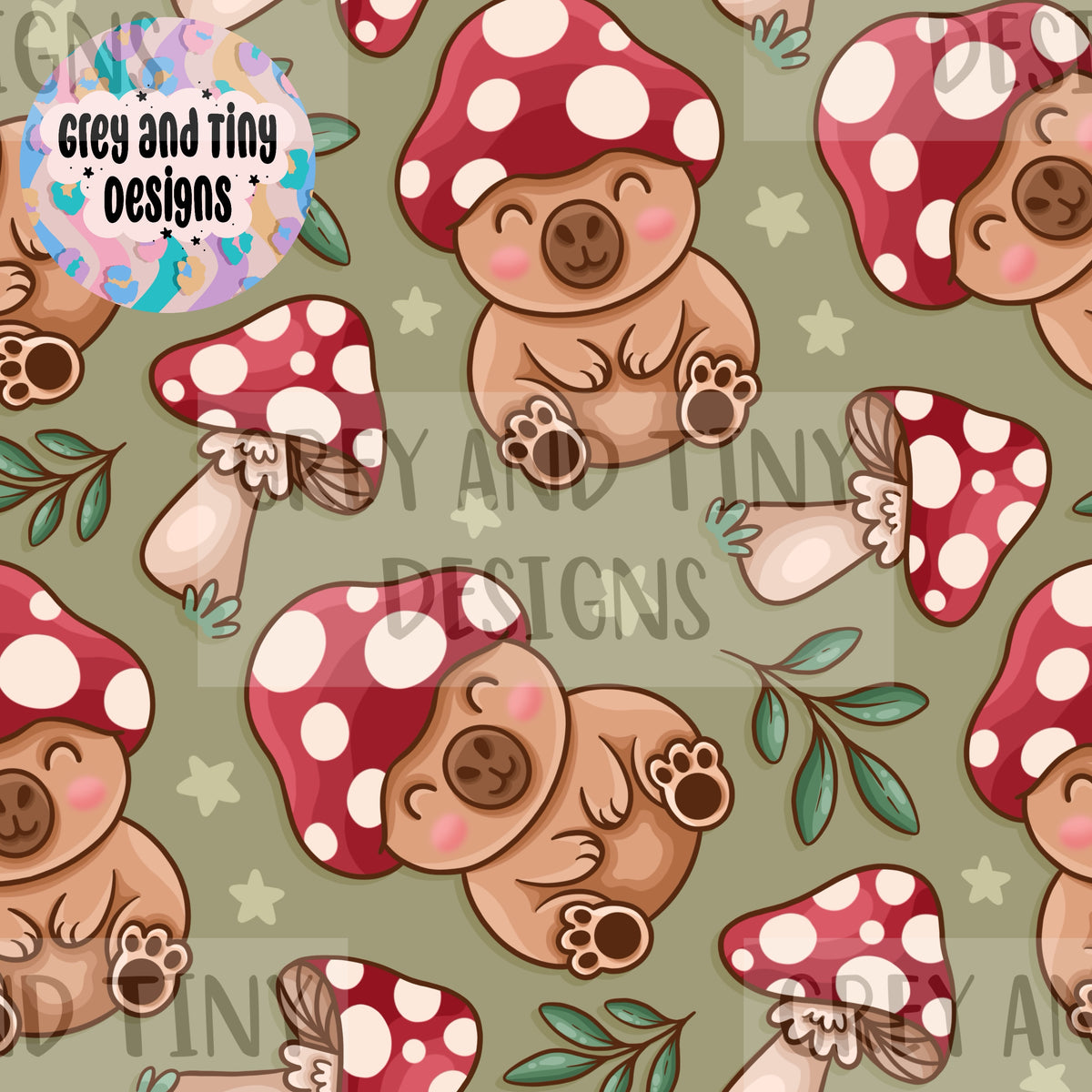 Mushroom capybara