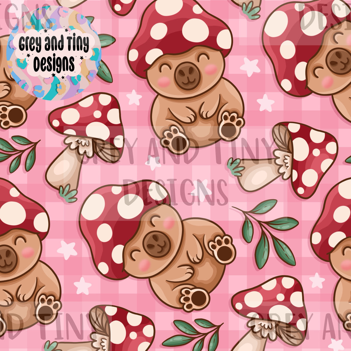 Mushroom capybara