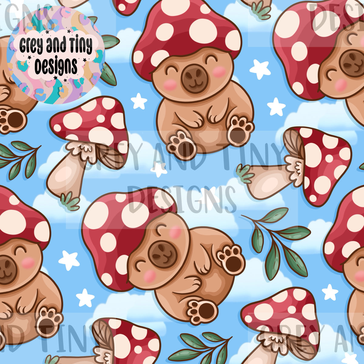 Mushroom capybara