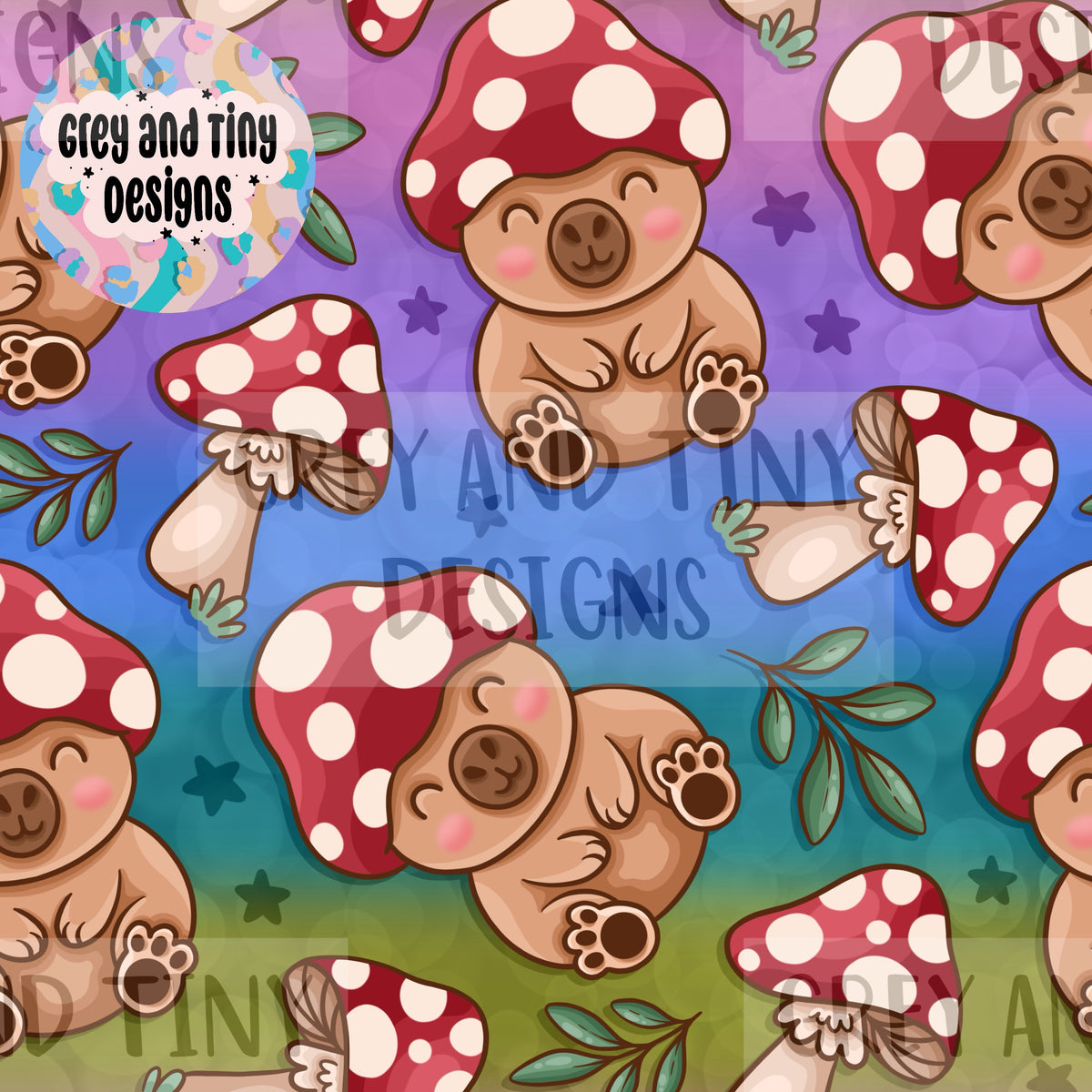 Mushroom capybara