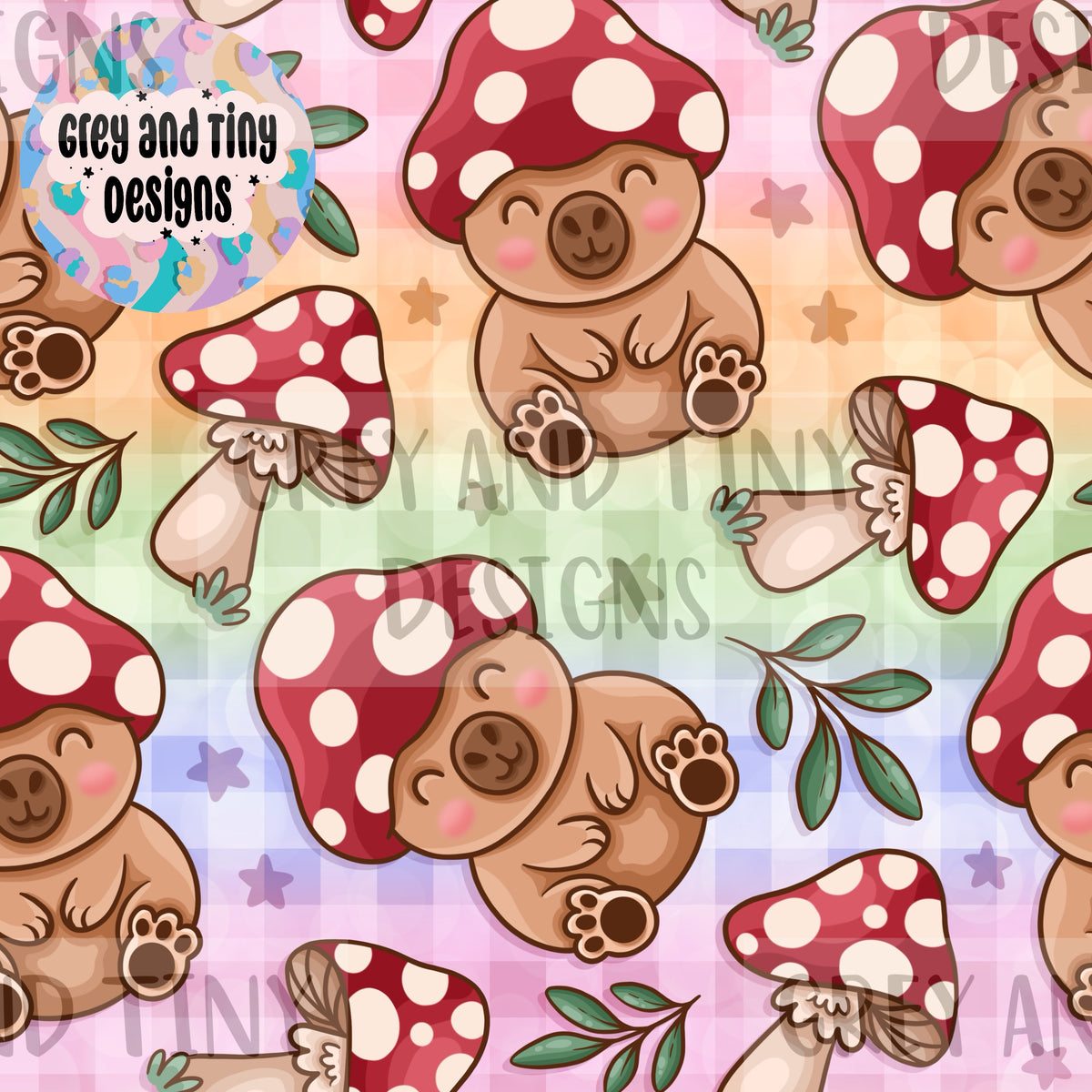 Mushroom capybara