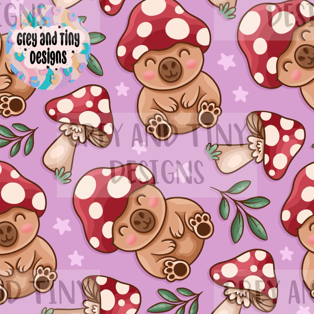 Mushroom capybara