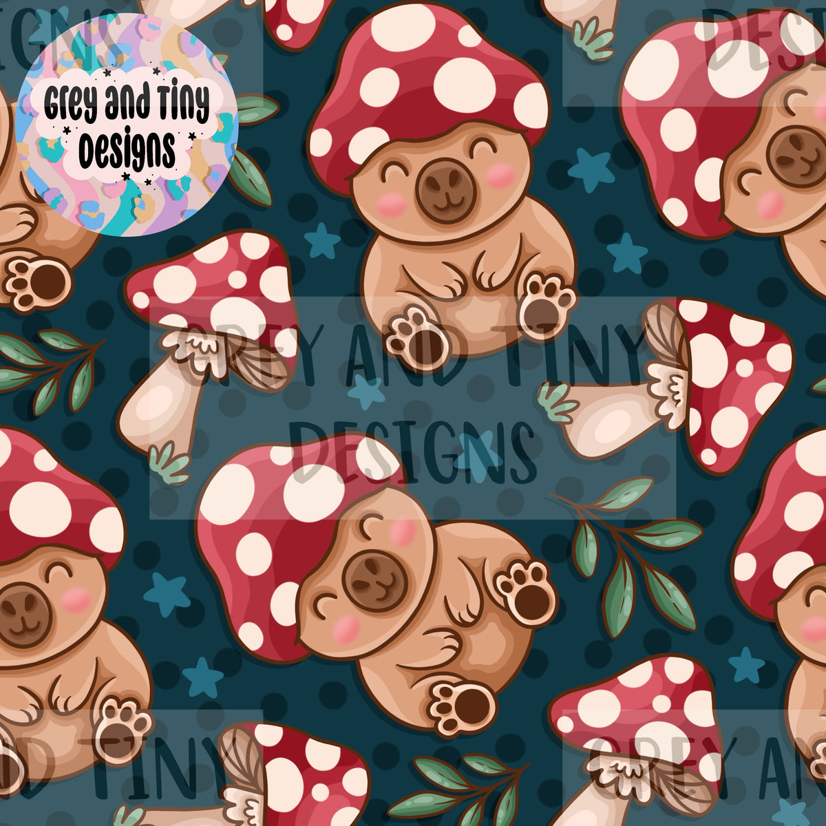 Mushroom capybara