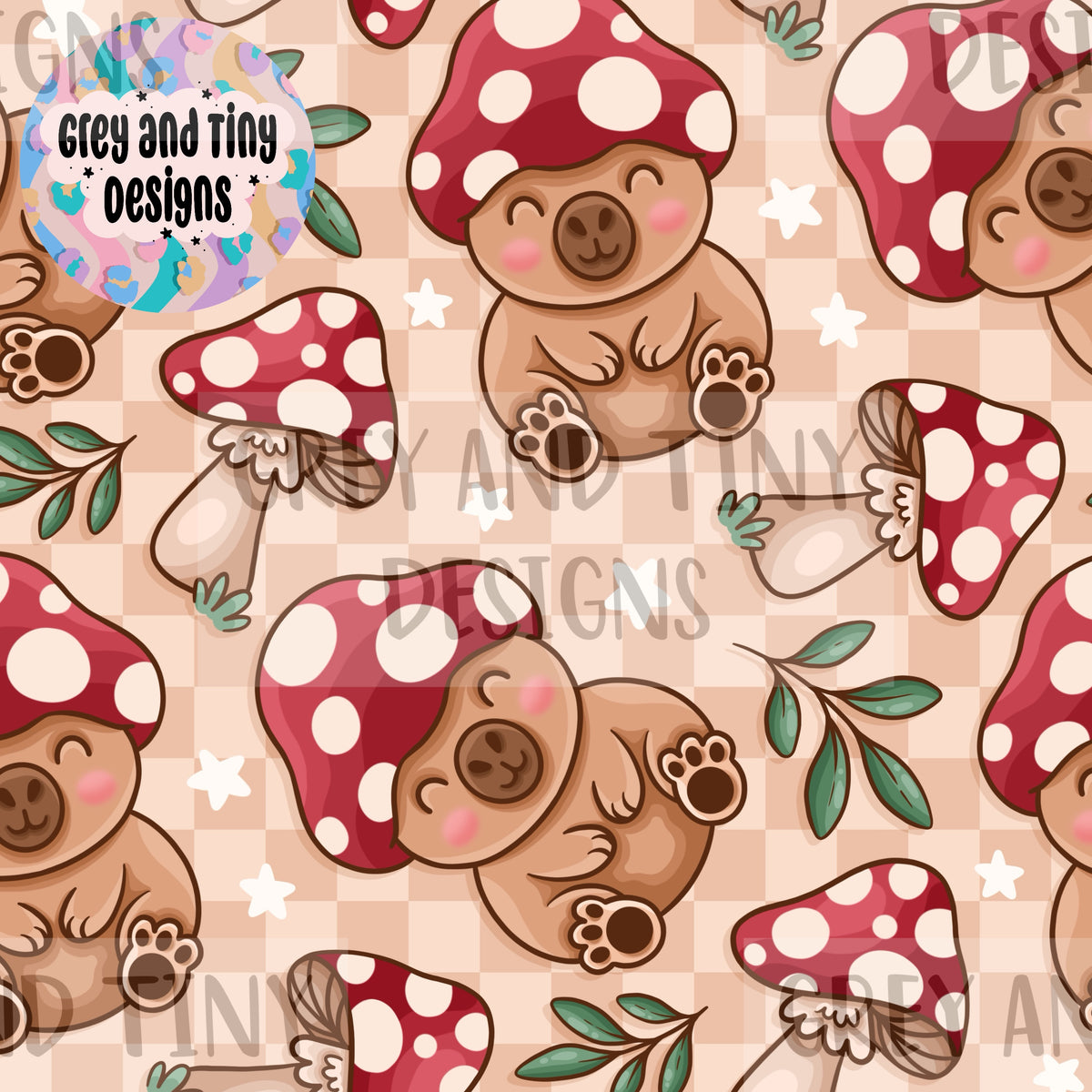 Mushroom capybara